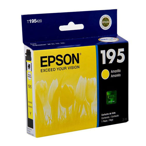 Insumos De Impresion Cartucho Original Epson 195 Amarillo 3ml T195420