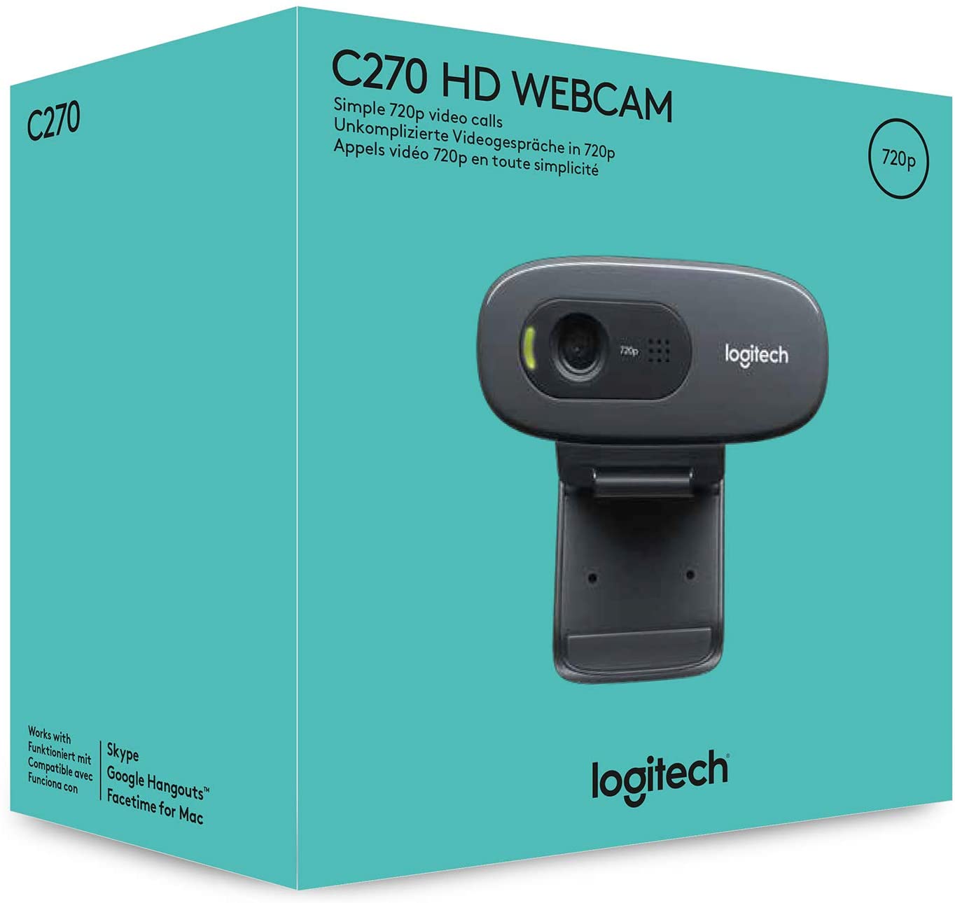 PERIFERICOS CAMARAS/WEBCAM LOGITECH C270 HD 720P 30FPS C/MIC C270