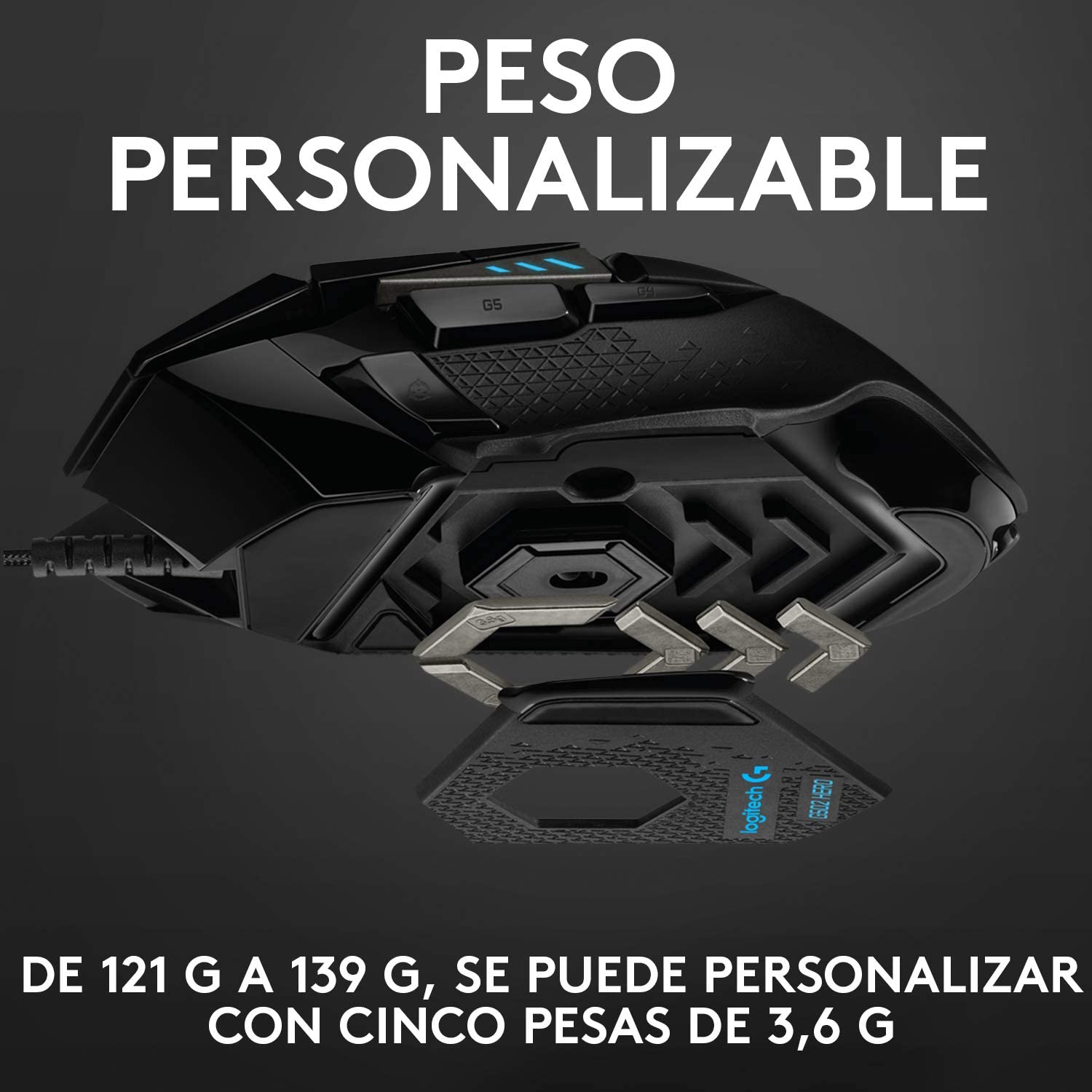 Perifericos Mouse USB Logitech G502 Hero Gamer 910-005550