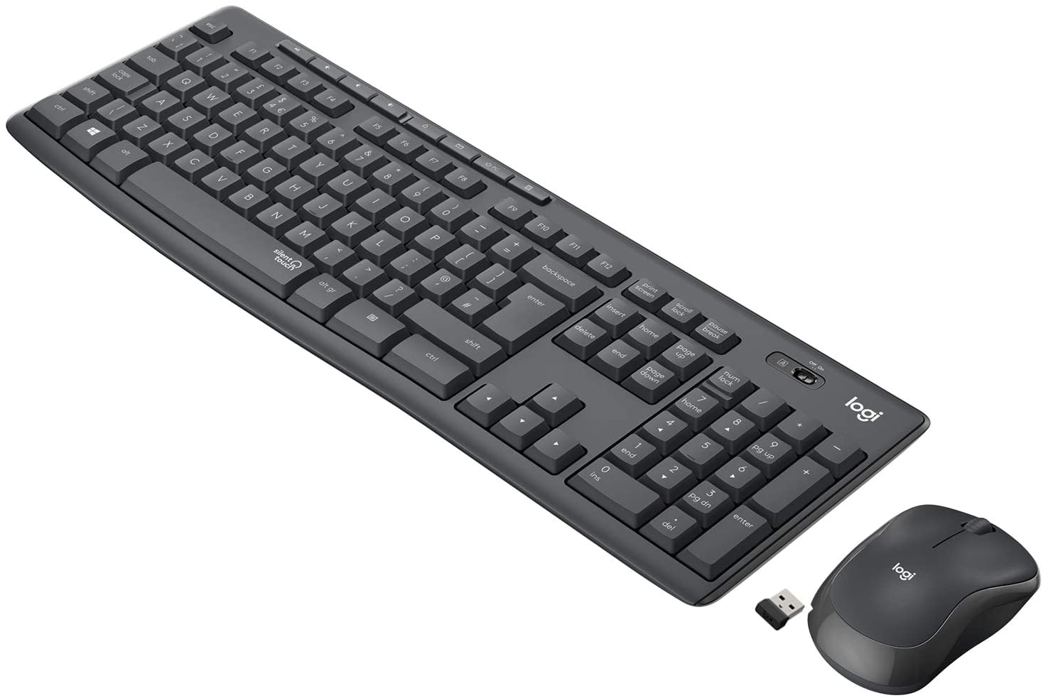 PERIFERICOS TECLADO + MOUSE LOGITECH MK295 SILENT BLACK INALAMBRICO 920-009792