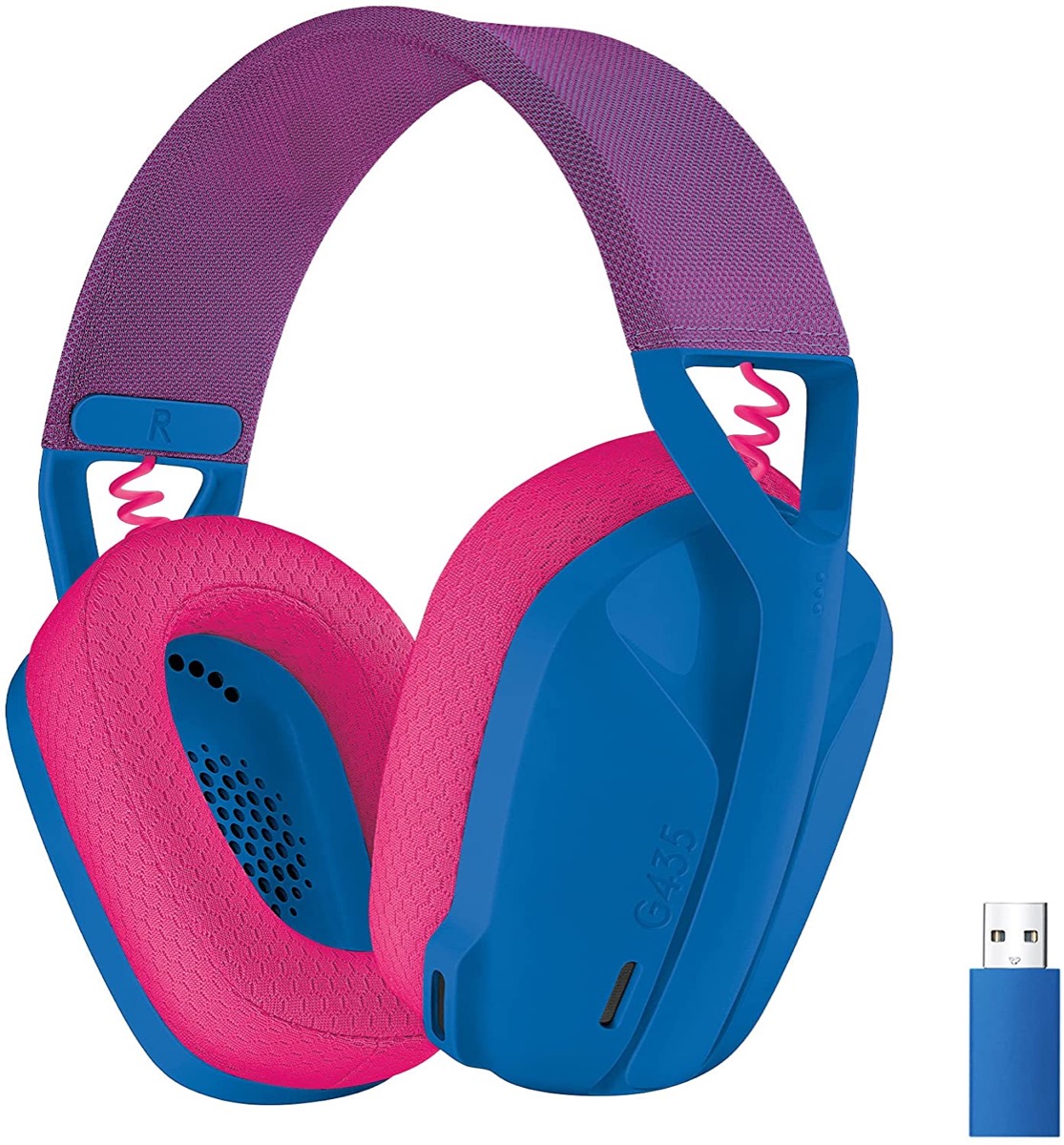 PERIFERICOS AURICULAR PC LOGITECH G435 BLUE LIGHTSPEED WIRELESS GAMER 981-001061