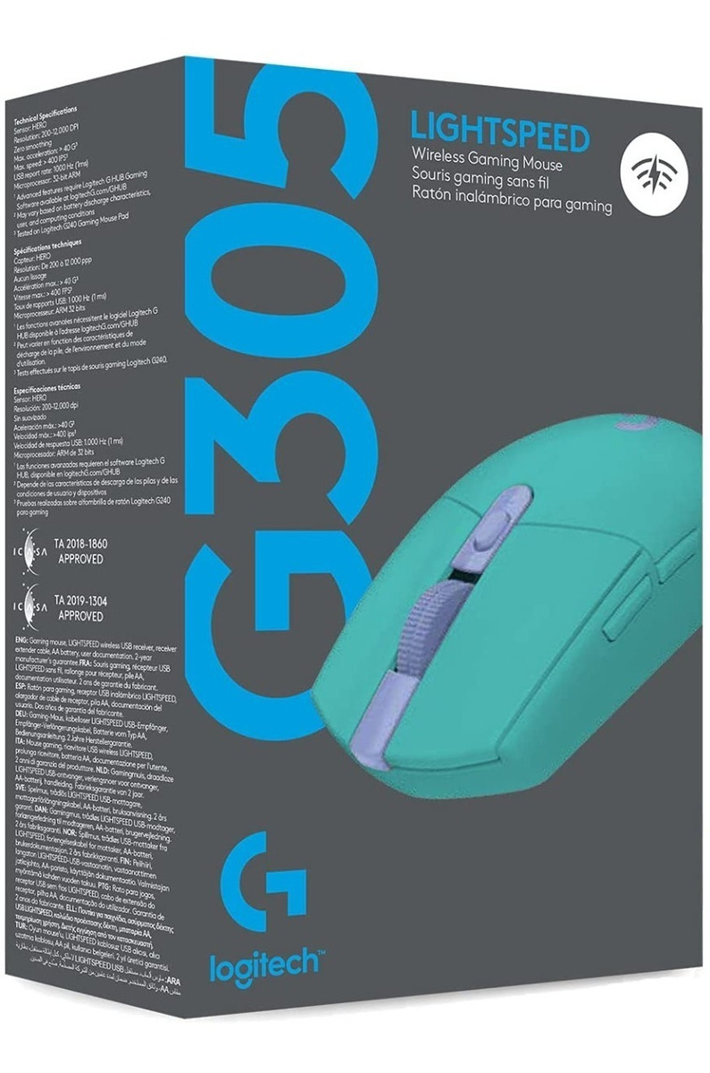 Perifericos Mouse Inalambrico Logitech G305 Menta Lightspeed Gamer 910-006377