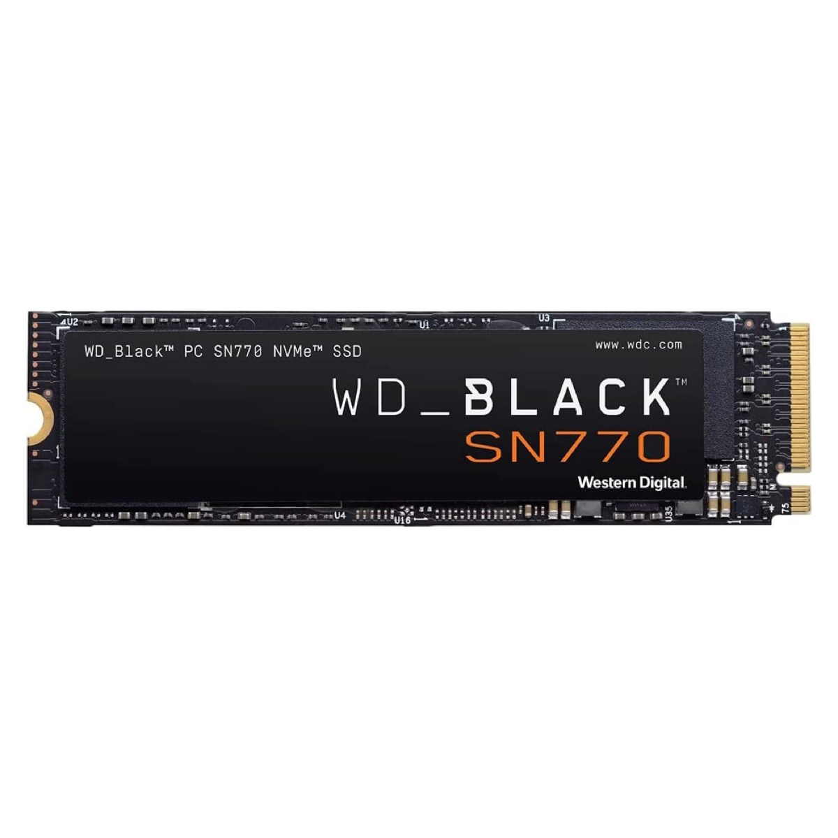 ALMACENAMIENTO DISCO SOLIDO SSD NVME WESTERN DIGITAL 1TB BLACK SN770 M.2 5150 MB/S WDS100T3X0E-00B3N0