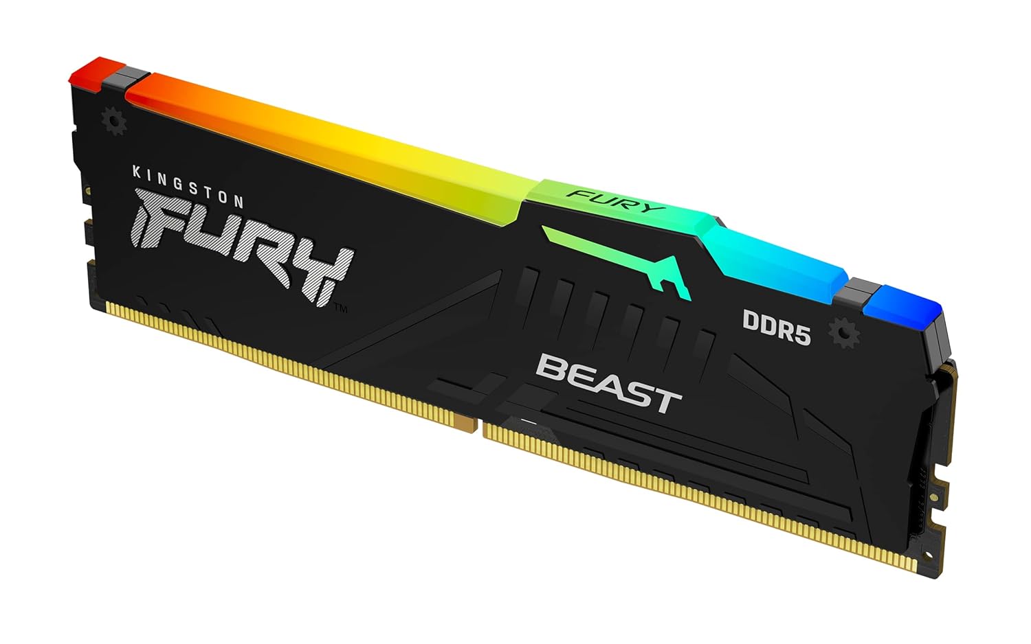MEMORIA RAM DDR5 16GB KINGSTON 5600MHZ FURY BEAST BLACK RGB KF556C40BBA-16