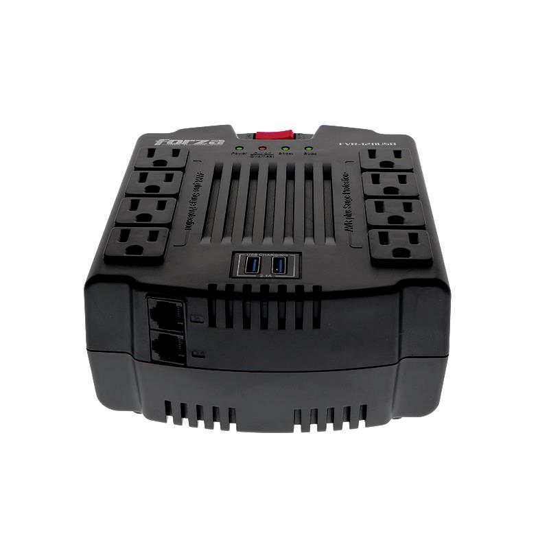 VARIOS ESTABILIZADOR FORZA 1200VA/600W 2 USB VOLT REG FVR-1202USB-A