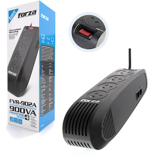Varios Estabilizador Forza 900VA Reg 450W 4 Tomas FVR-902A