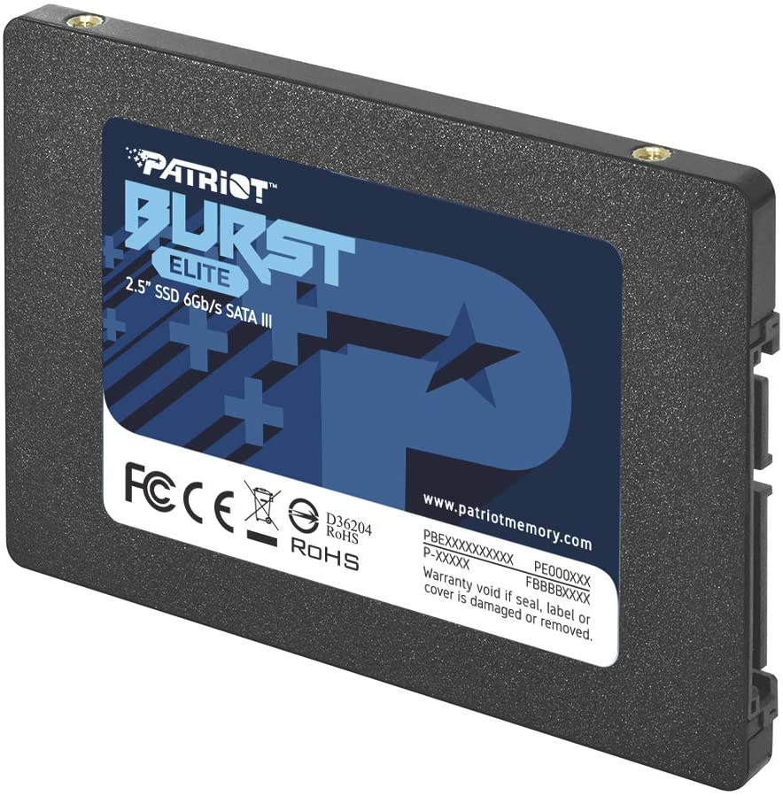 Almacenamiento Disco Solido SSD SATA Patriot 960GB Burst Elite PBE960GS25SSDR