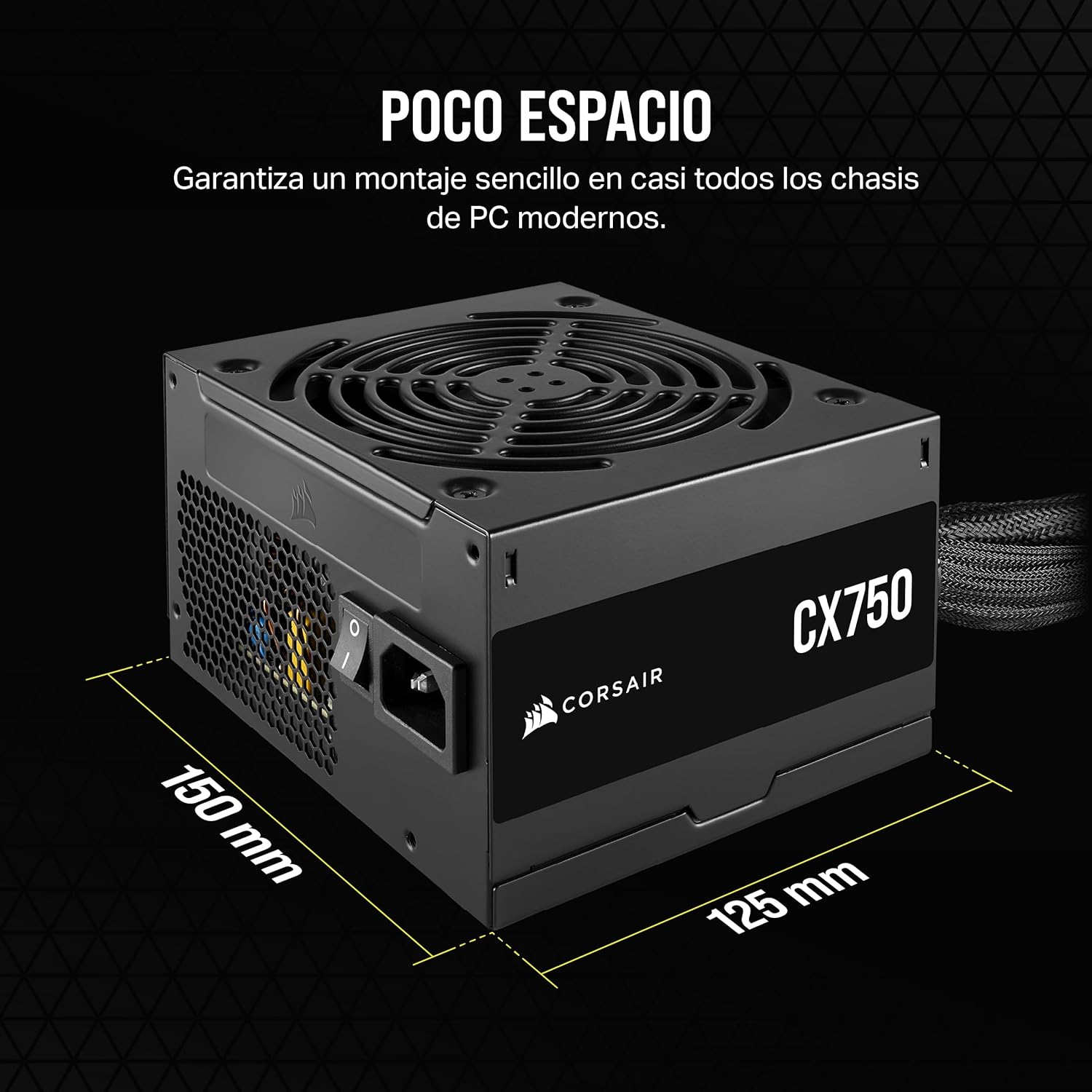 Fuente Certificada Corsair 750W CX750 80 Plus Bronze CP-9020279-AR