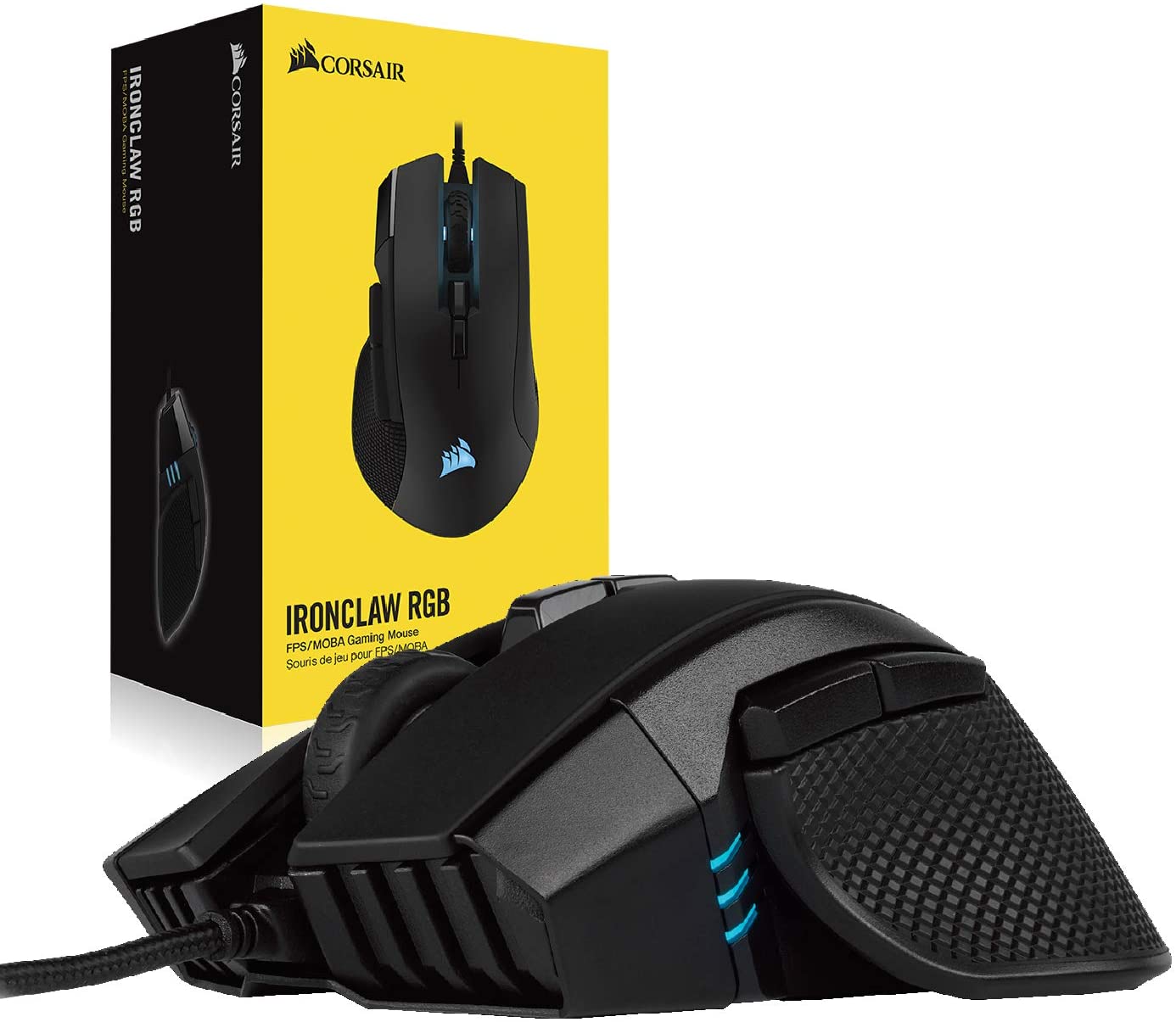 PERIFERICOS MOUSE USB CORSAIR IRONCLAW RGB GAMER CH-9307011-NA