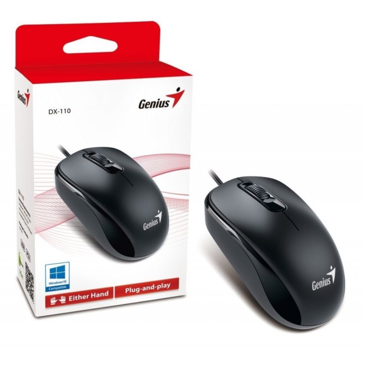 PERIFÉRICOS MOUSE USB GENIUS BLACK DX-110