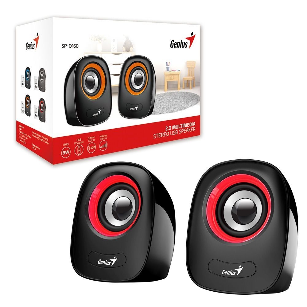 PERIFERICOS PARLANTE GENIUS 6W 2.0 PLASTICO GRAY USB SP-Q160