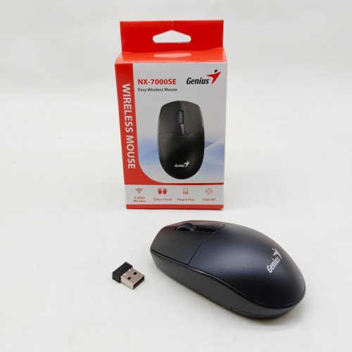 PERIFERICOS MOUSE INALAMBRICO GENIUS BLACK NX-7000SE