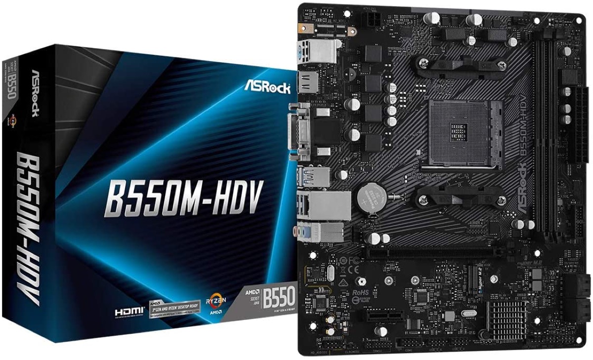 MOTHERBOARD AMD ASROCK B550M-HDV AM4