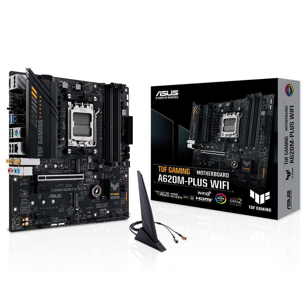 MOTHERBOARD AMD ASUS TUF GAMING A620M-PLUS WIFI AM5
