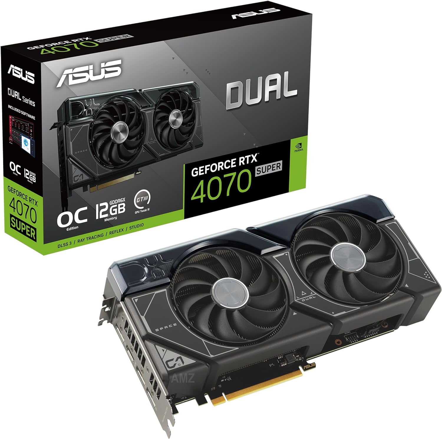 PLACA DE VIDEO NVIDIA GEFORCE ASUS RTX 4070 SUPER DUAL 12GB OC DUAL-RTX4070S-O12G-EVO