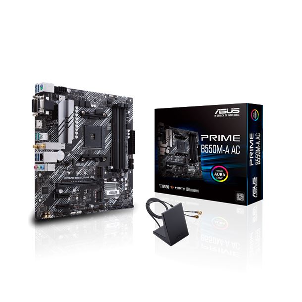 Motherboard Amd Asus Prime B550M-A AC WIFI AM4 — foto 4