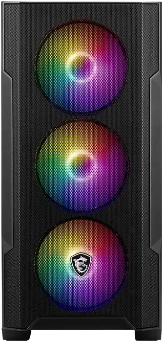 Gabinete Gamer MSI Mag Forge M100A X4 Fan Rainbow