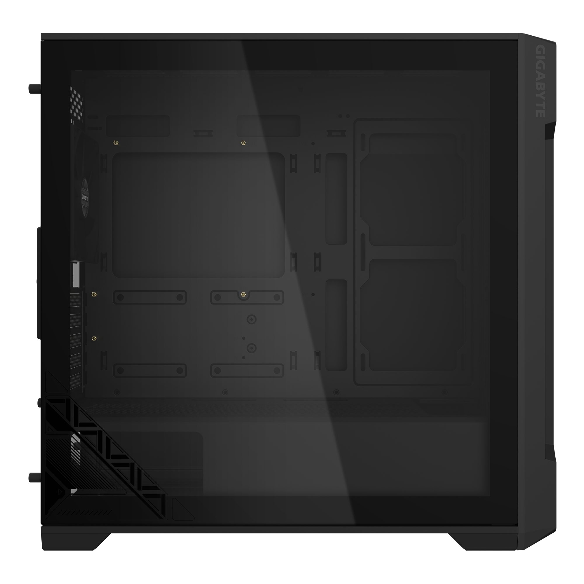 Gabinete Gamer Gigabyte C102 Glass X2 Fan Black GB-C102G — foto 9