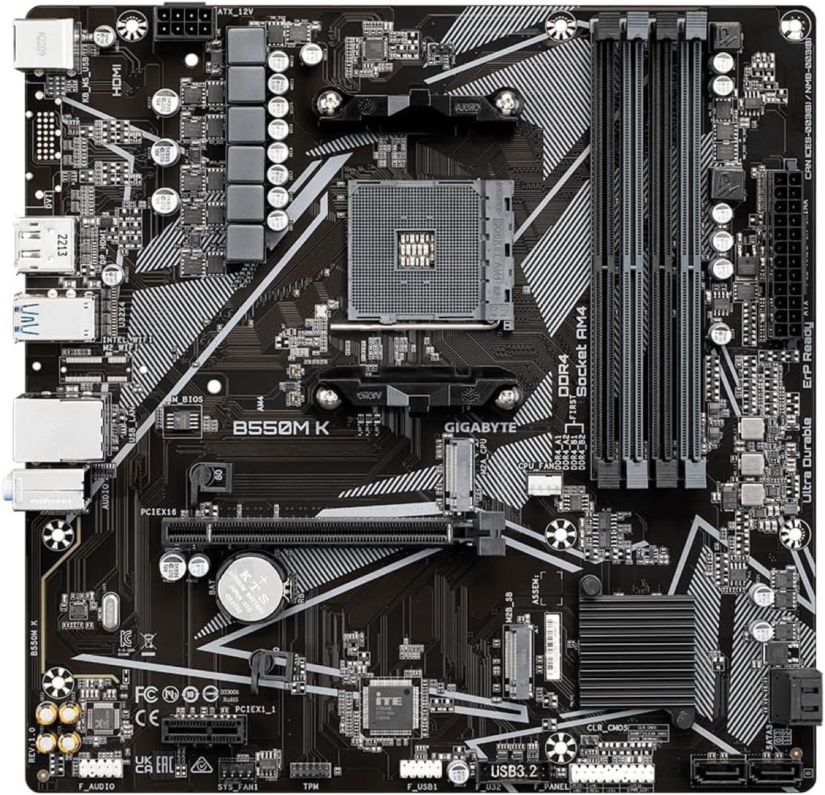 Mother Gigabyte B550M-K AM4 (3ERA/4TA/5TA GEN) — foto 10