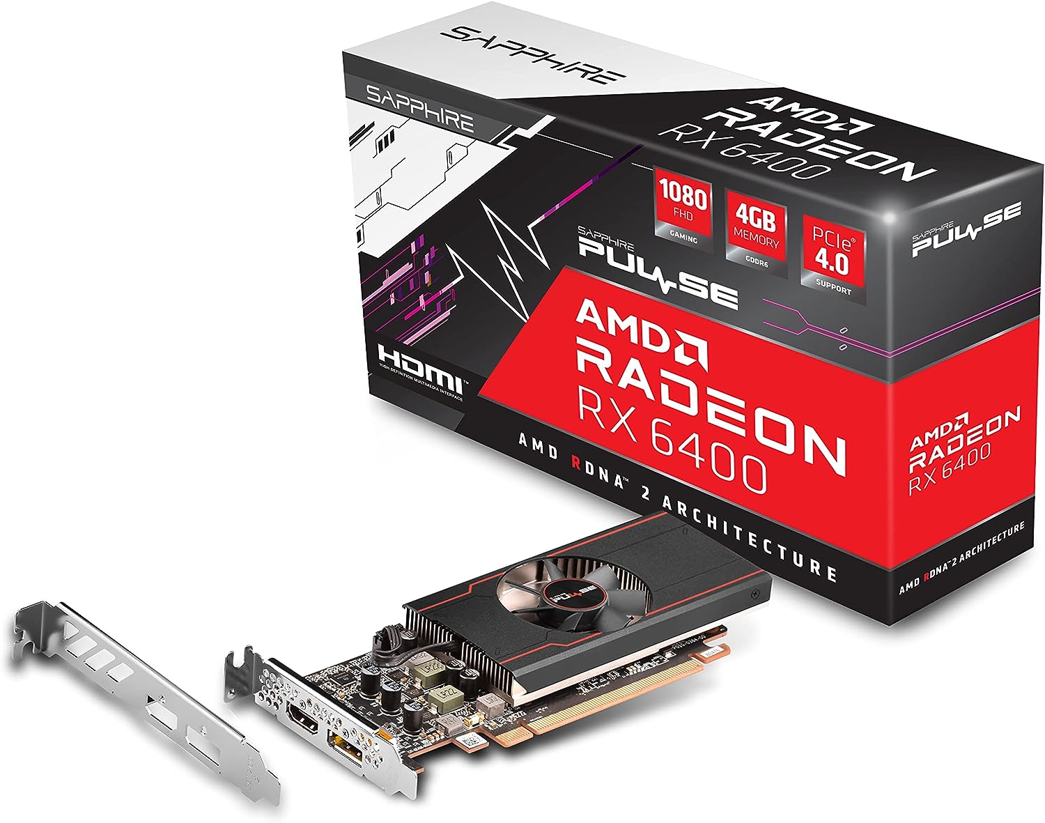 PLACA DE VIDEO RADEON SAPPHIRE RX 6400 4GB D6