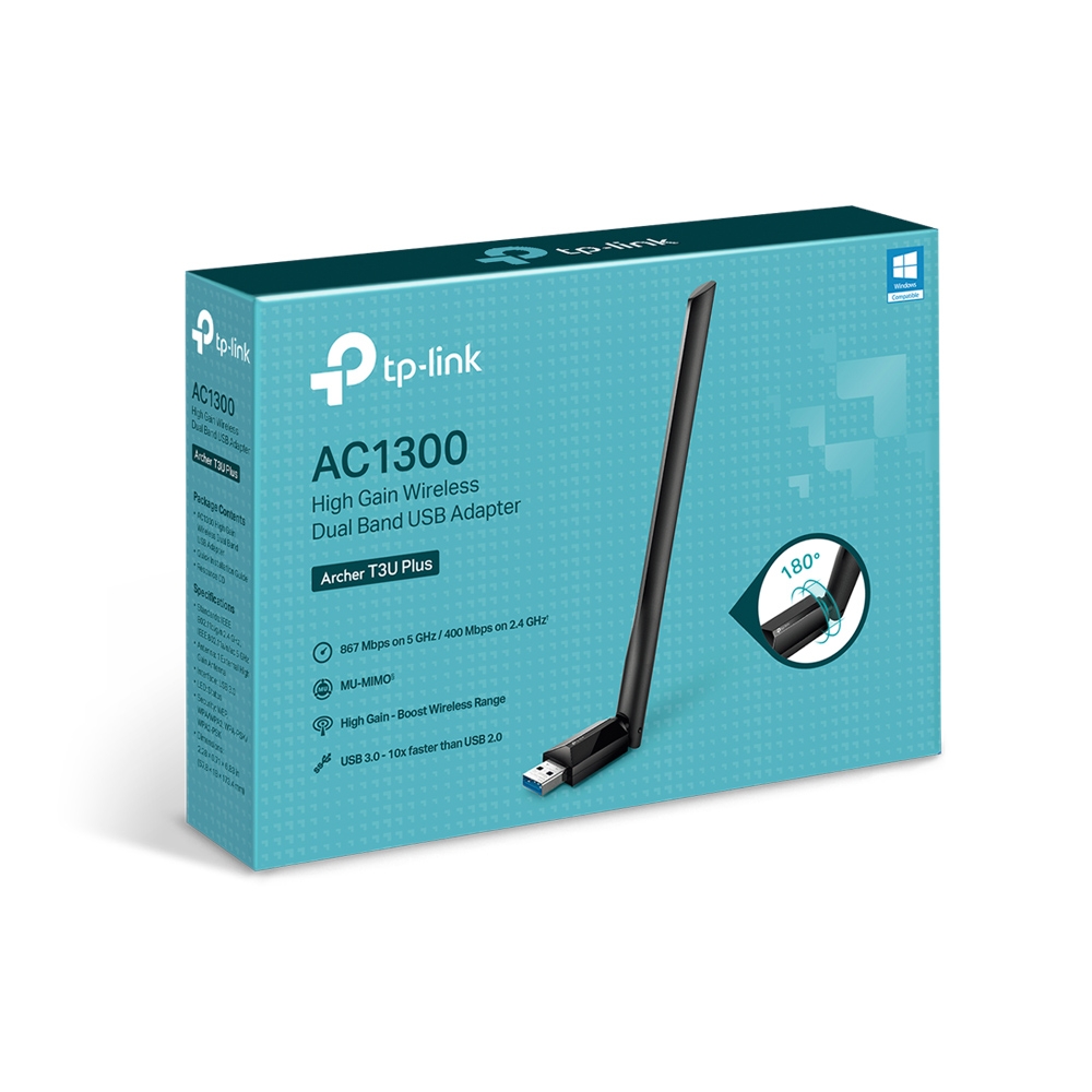 CONECTIVIDAD PLACAS WIFI DUAL BAND TP-LINK USB ARCHER T3U PLUS