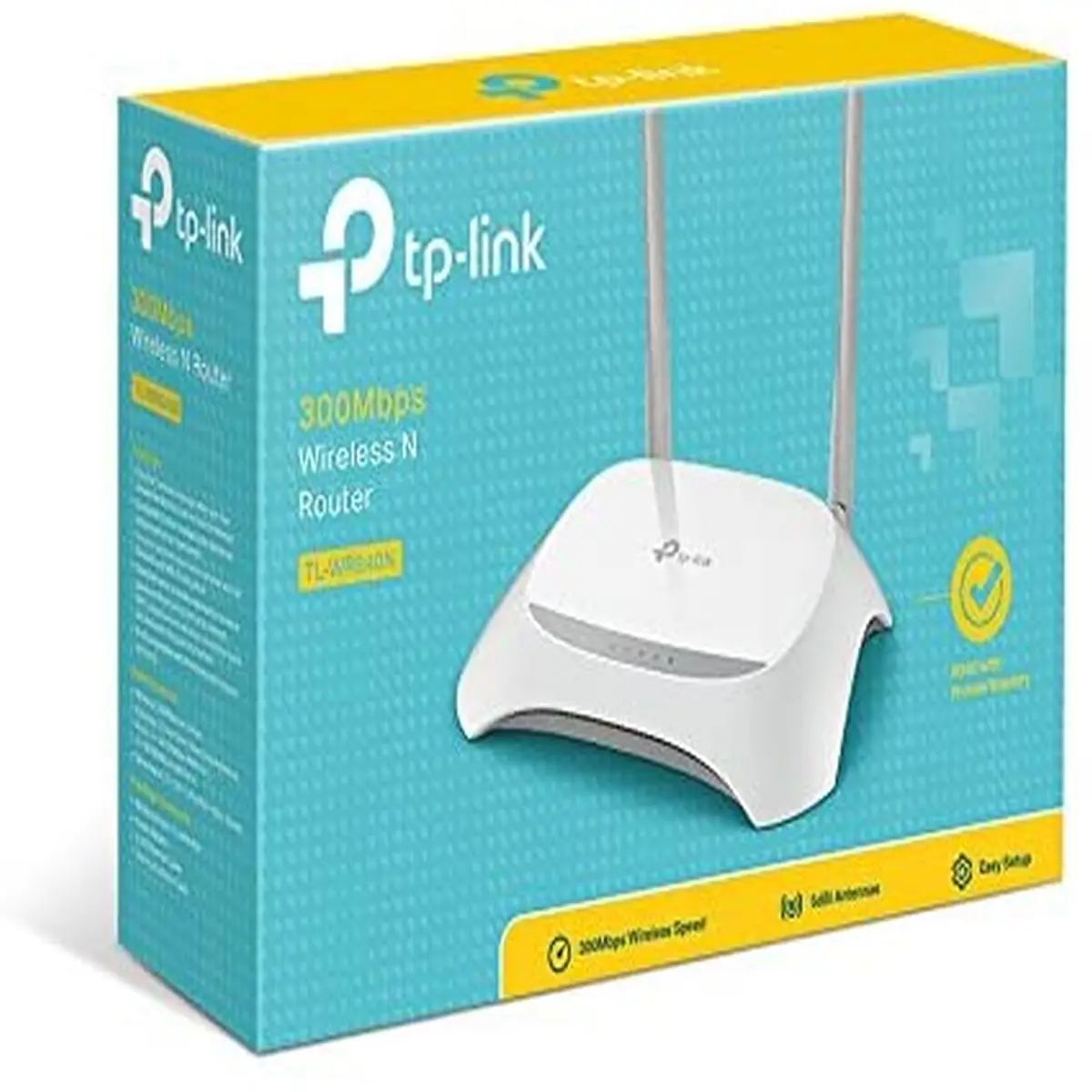 CONECTIVIDAD ROUTER SINGLE BAND TP-LINK 2 ANTENAS FIJAS 5DBBI 300MBPS TL-WR840N