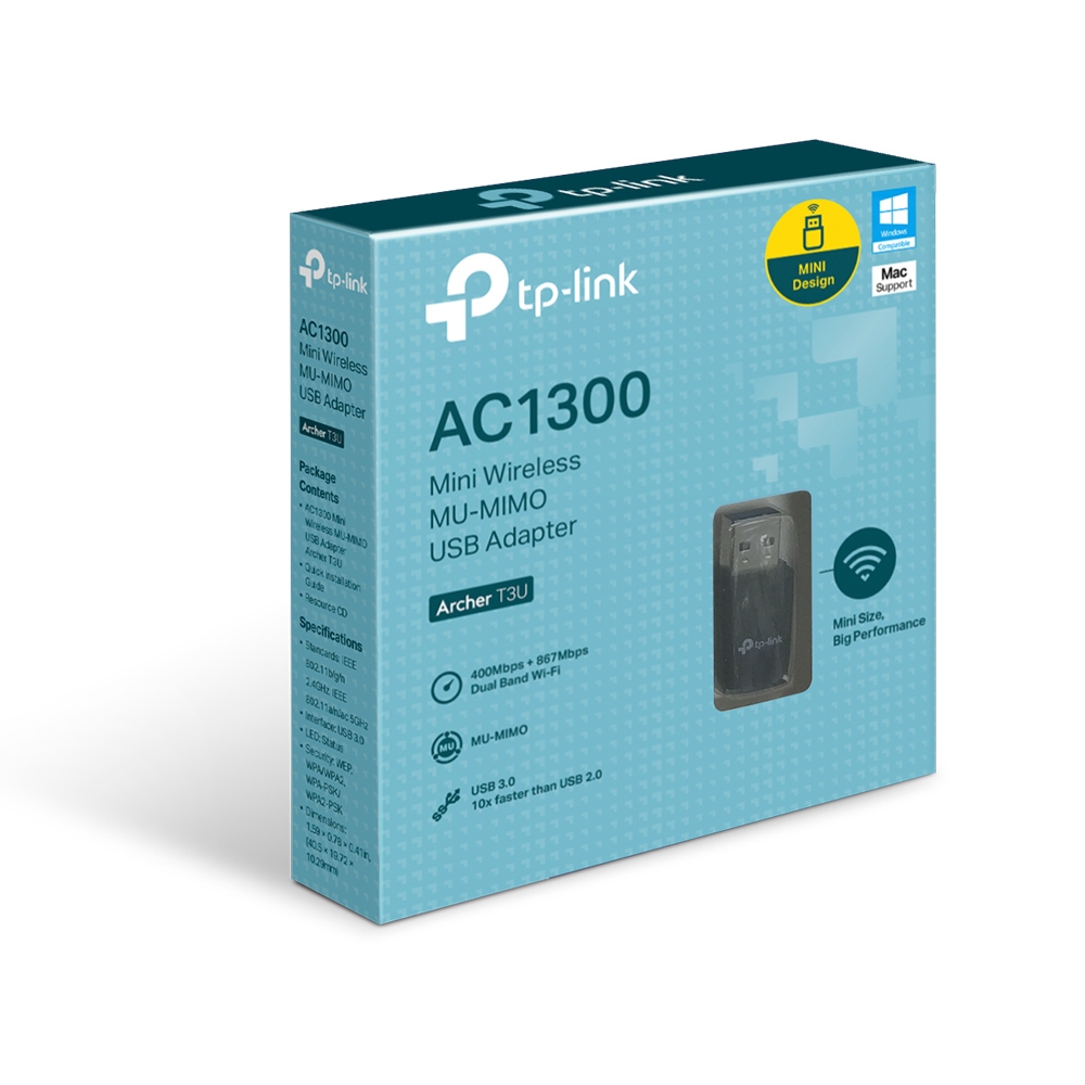 CONECTIVIDAD PLACAS WIFI DUAL BAND TP-LINK USB ARCHER T3U