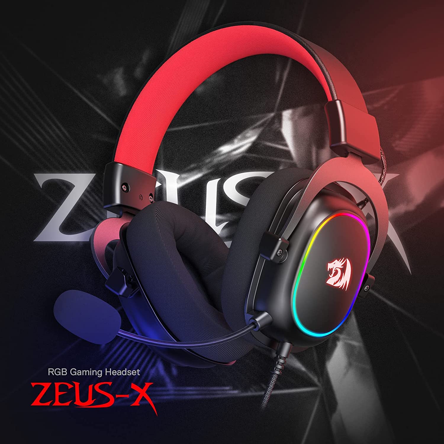 Perifericos Auricular Redragon Zeus X Black Gamer H510-RGB