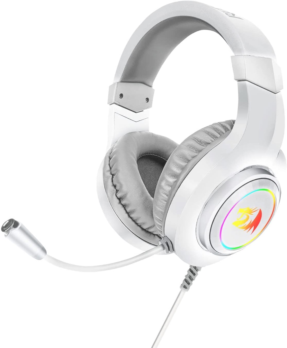 PERIFERICOS AURICULAR REDRAGON HYLAS WHITE RGB GAMER H260W-RGB