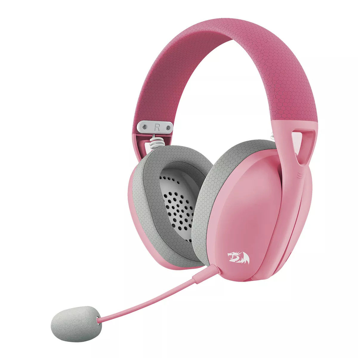 PERIFERICOS AURICULAR REDRAGON IRE PRO WHITE/PINK WIRELESS GAMER H848PK