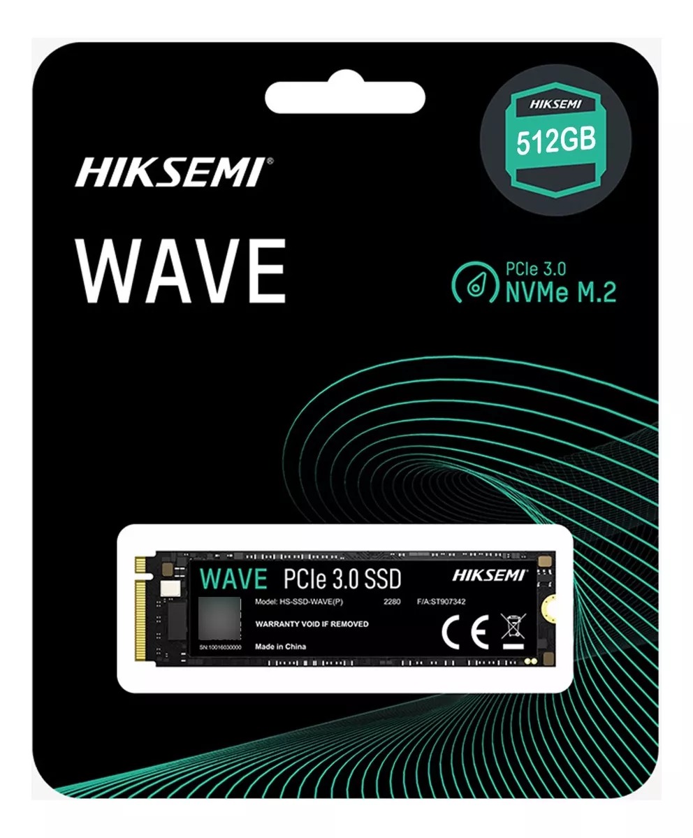 ALMACENAMIENTO DISCO SOLIDO SSD NVME HIKSEMI 512GB WAVE M.2 HD-SSD-WAVE