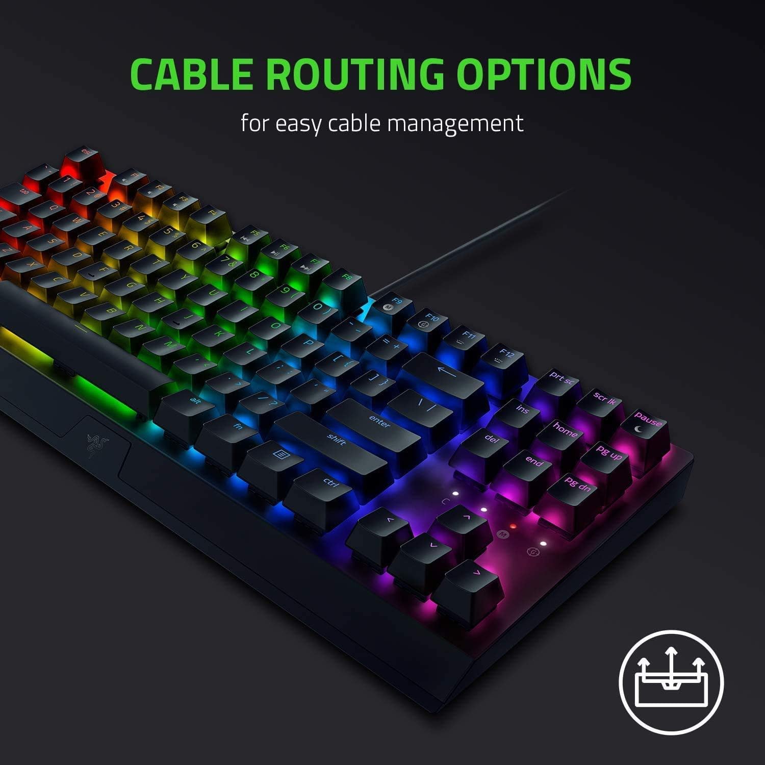 Perifericos Teclado USB Razer Huntsman V3 X TKL Switch Purple Gamer Mecanico RZ03-05021700-R311