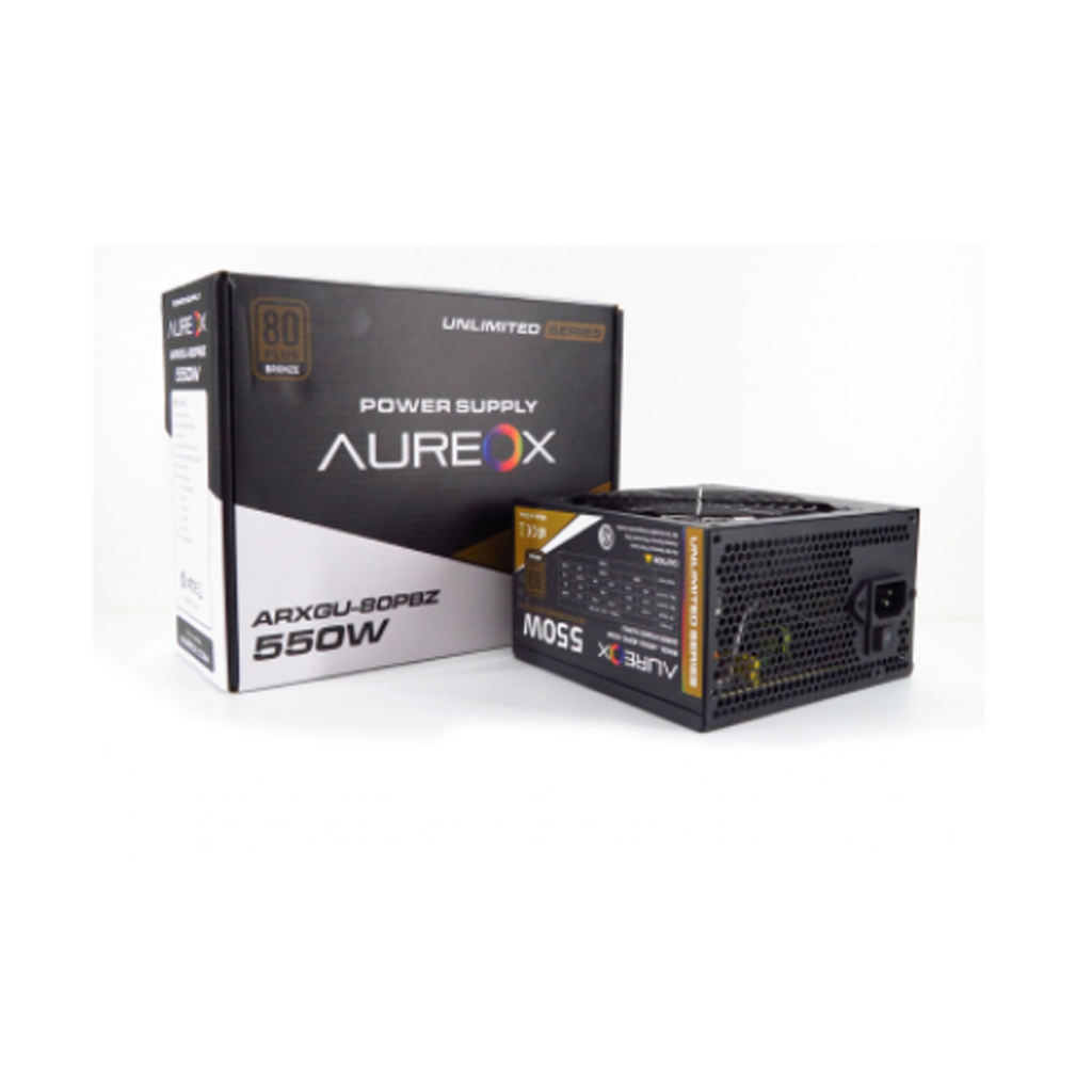 Fuente Certificada Aureox 550W 80 Plus Bronze ARXGU-80PBZ-550W