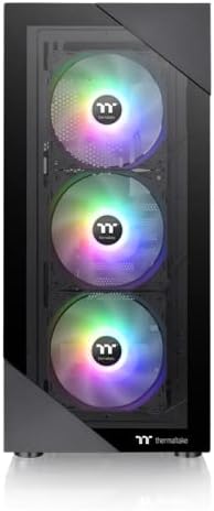 Gabinete Gamer Thermaltake View 200 TG X3 Fan ARGB Black CA1X300M1WN00