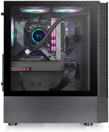 Gabinete Gamer Thermaltake View 200 TG X3 Fan ARGB Black CA1X300M1WN00