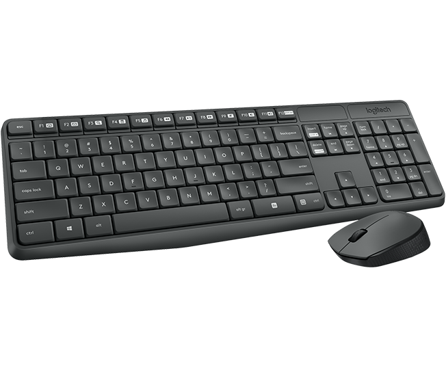 Perifericos Teclado + Mouse Logitech MK235 Inalambrico 920-007901