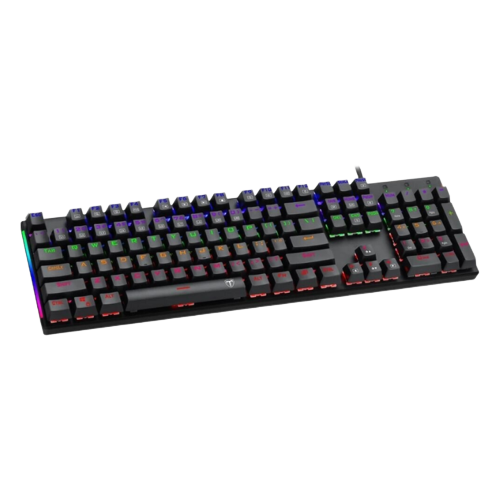 Perifericos Teclado USB T-Dagger Naxos Rainbow Blue Switch Gamer Mecanico T-TGK310-BL