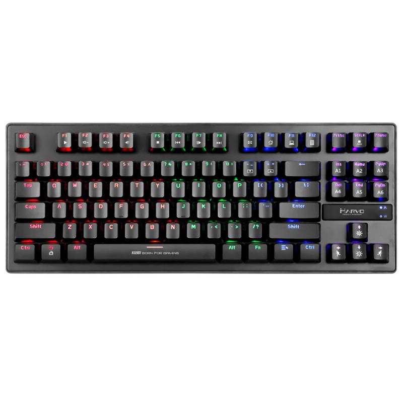 Perifericos Teclado USB Marvo Rainbow Switch Blue Gamer Mecanico KG901