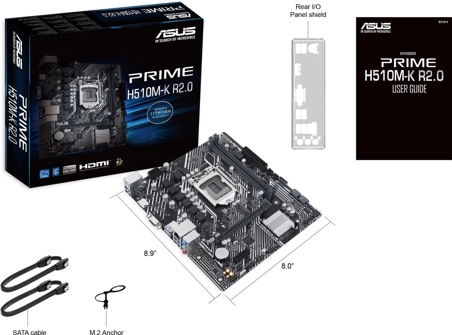 Motherboard Intel Asus Prime H510MK R2.0 S1200 MyM Computacion