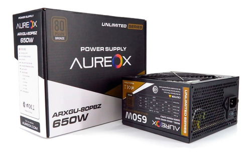 Fuente Certificada Aureox 650W 80 Plus Bronze ARXGU-80PBZ