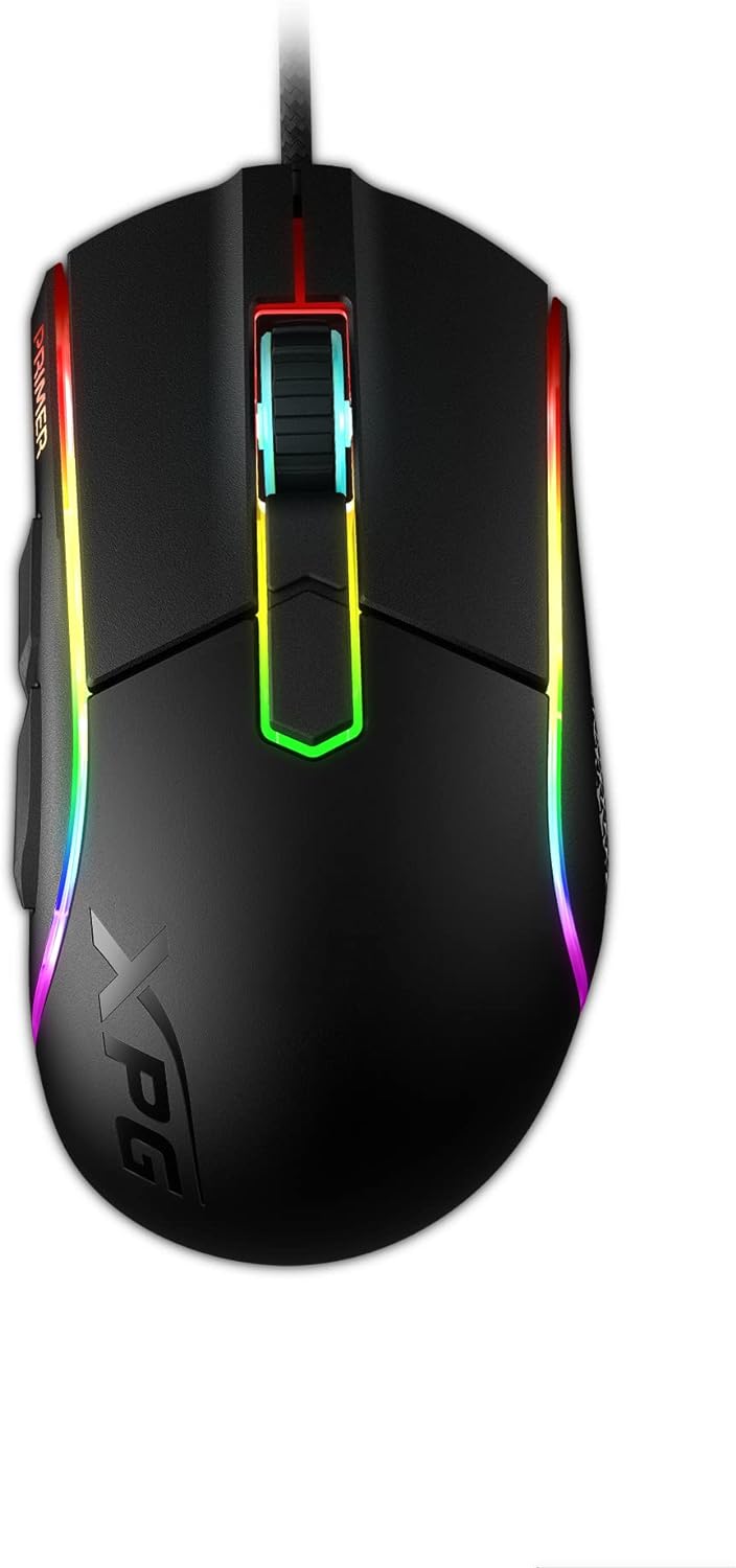 Perifericos Mouse USB XPG Primer RGB Gamer PRIMER-BKCWW