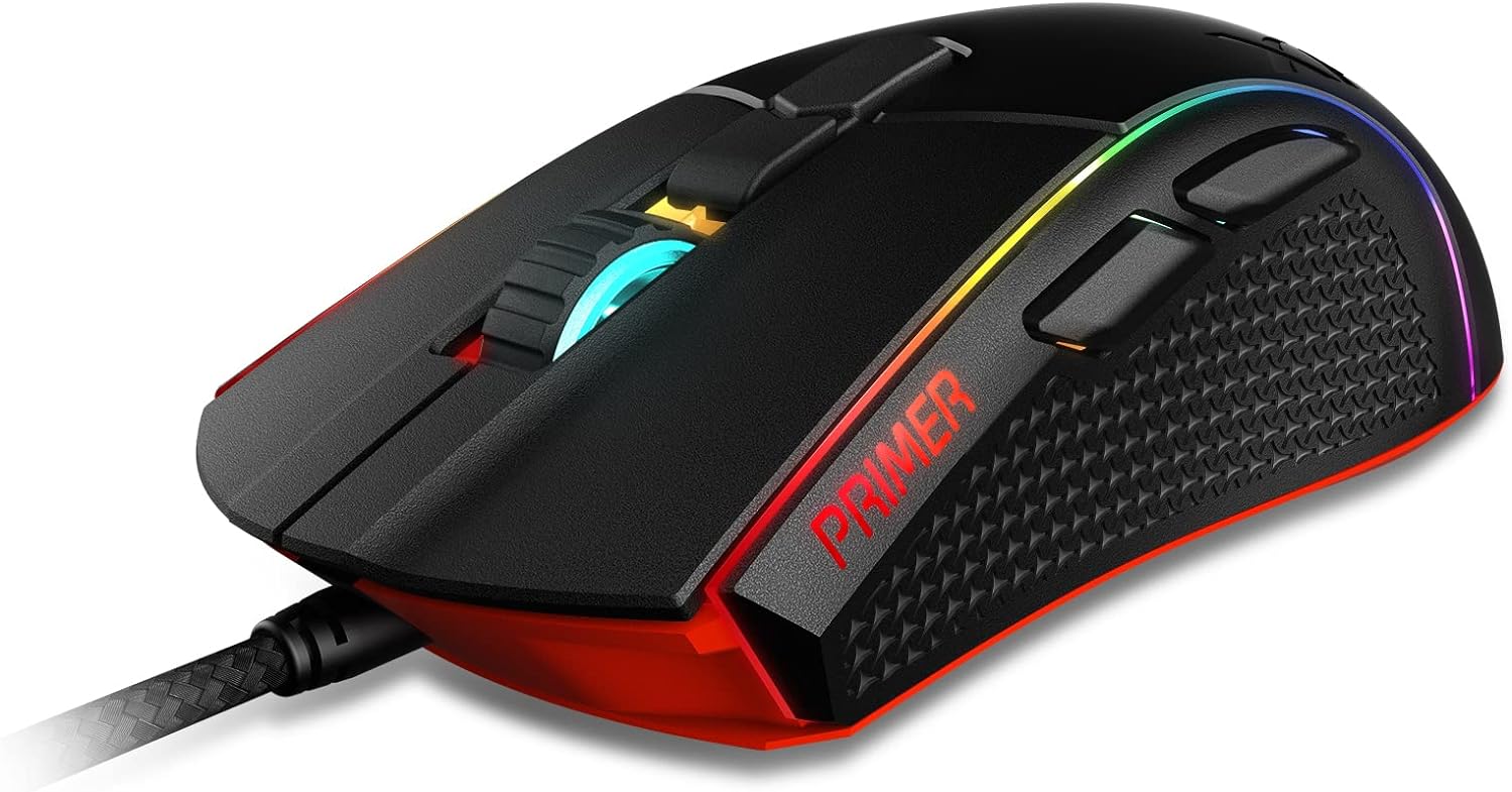 Perifericos Mouse USB XPG Primer RGB Gamer PRIMER-BKCWW