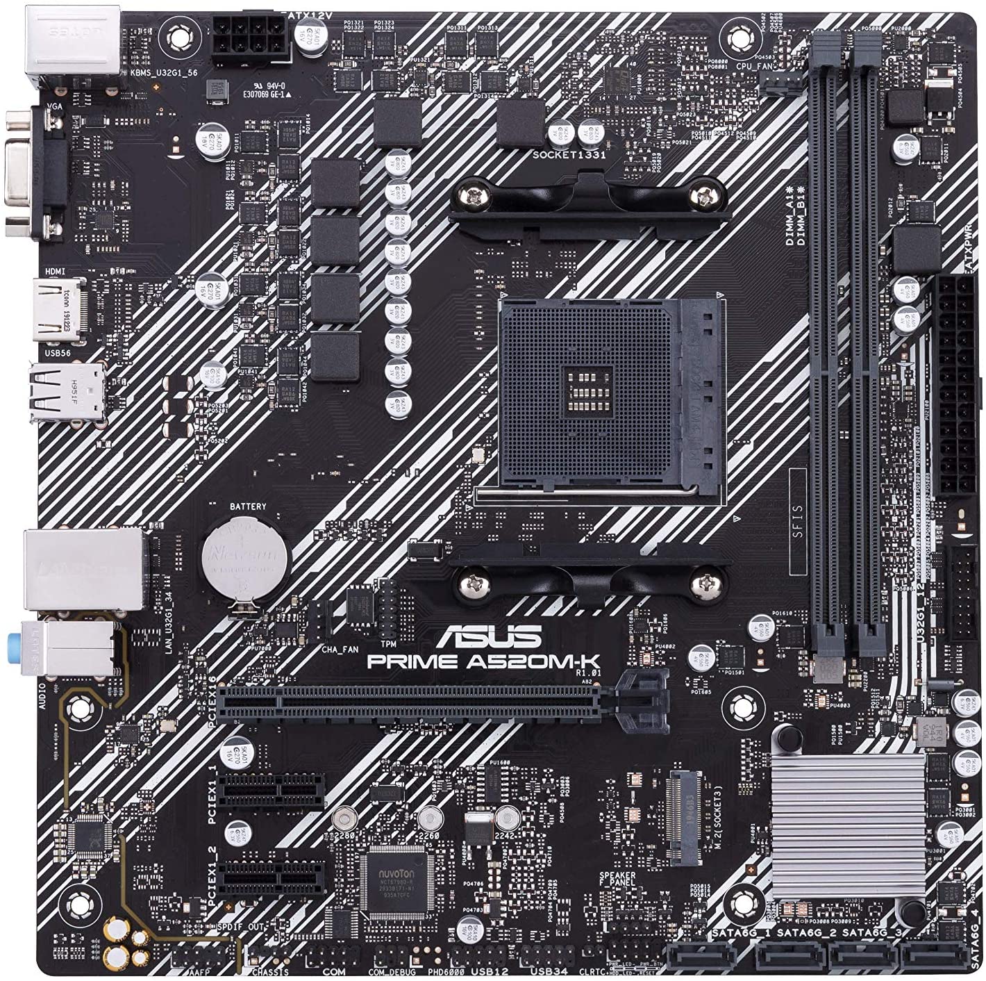 Motherboard Amd Asus Prime A520M-K AM4