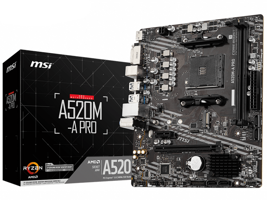 Motherboard Amd MSI A520M-A PRO AM4