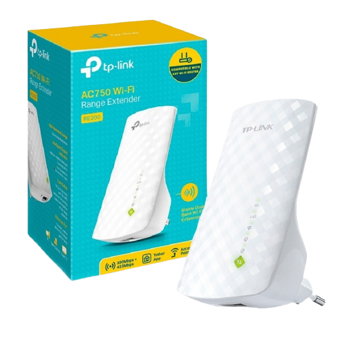 Conectividad Repetidor WiFi Tp-Link Dual Band 300/433mbps AC750 RE200