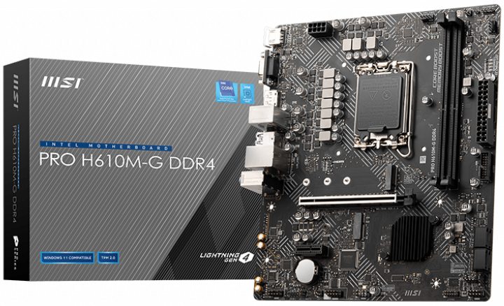 Motherboard Intel MSI PRO H610M-G DDR4 S1700