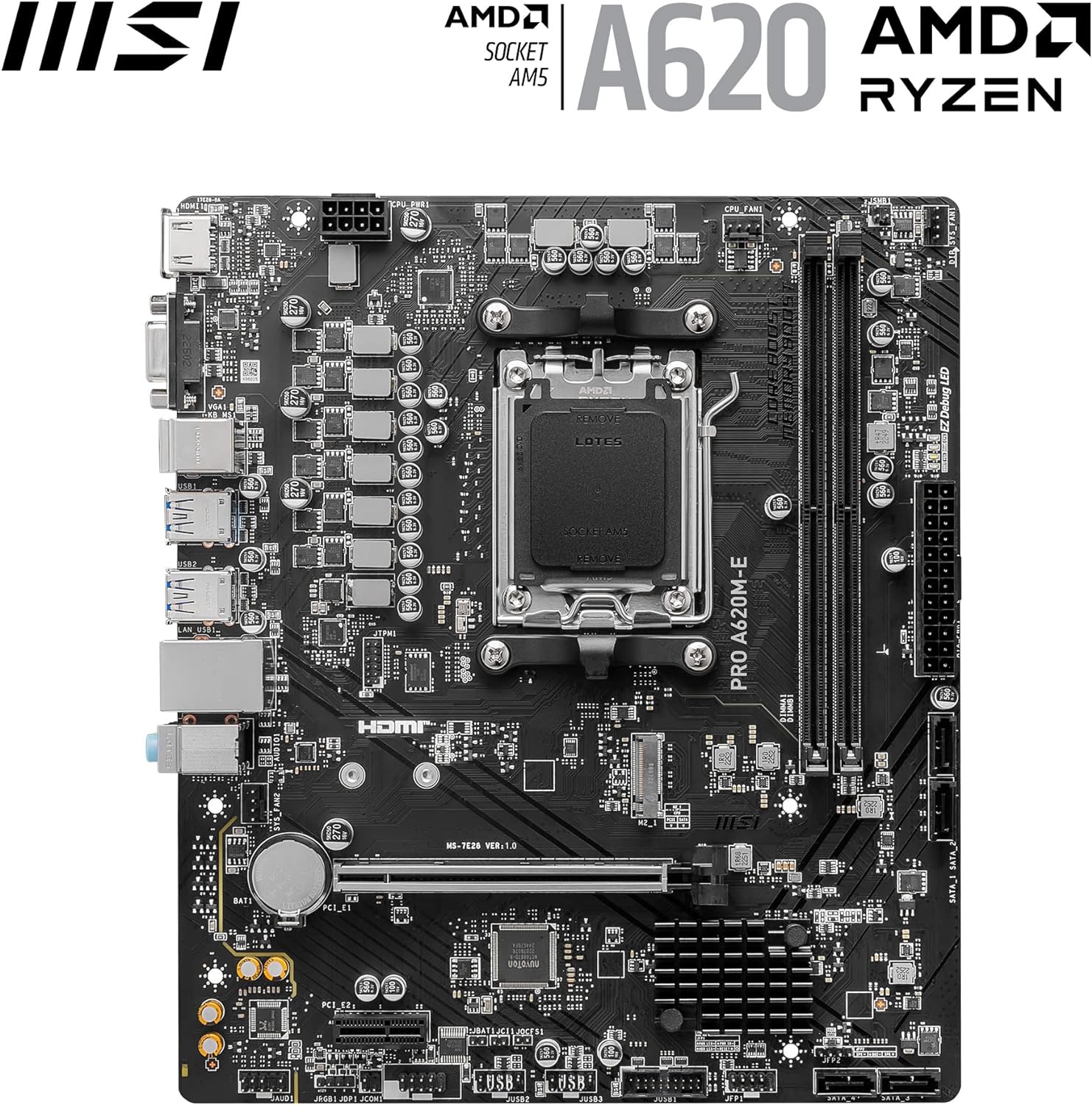 Motherboard Amd MSI PRO A620M-E AM5