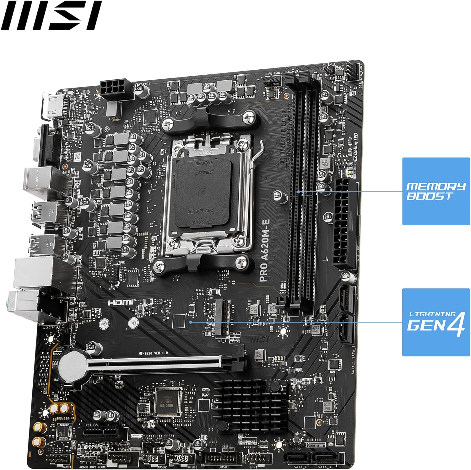 Motherboard Amd MSI PRO A620M-E AM5
