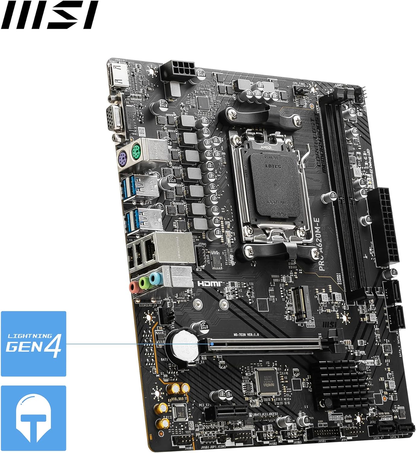 Motherboard Amd MSI PRO A620M-E AM5