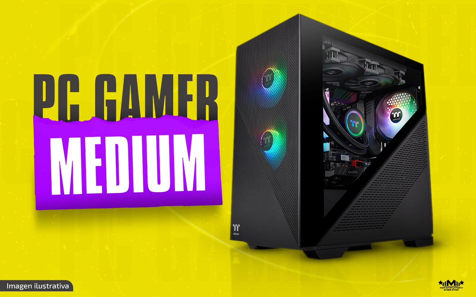 PC Armada Gamer Medium Ryzen 5 5600G A520M 16GB 240GB Gabinete